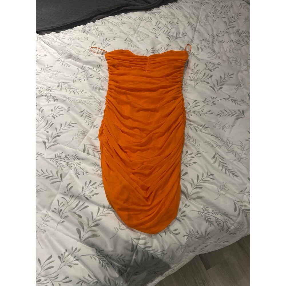 Tic toc bright orange dress size medium